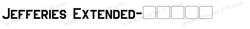 Jefferies Extended字体转换